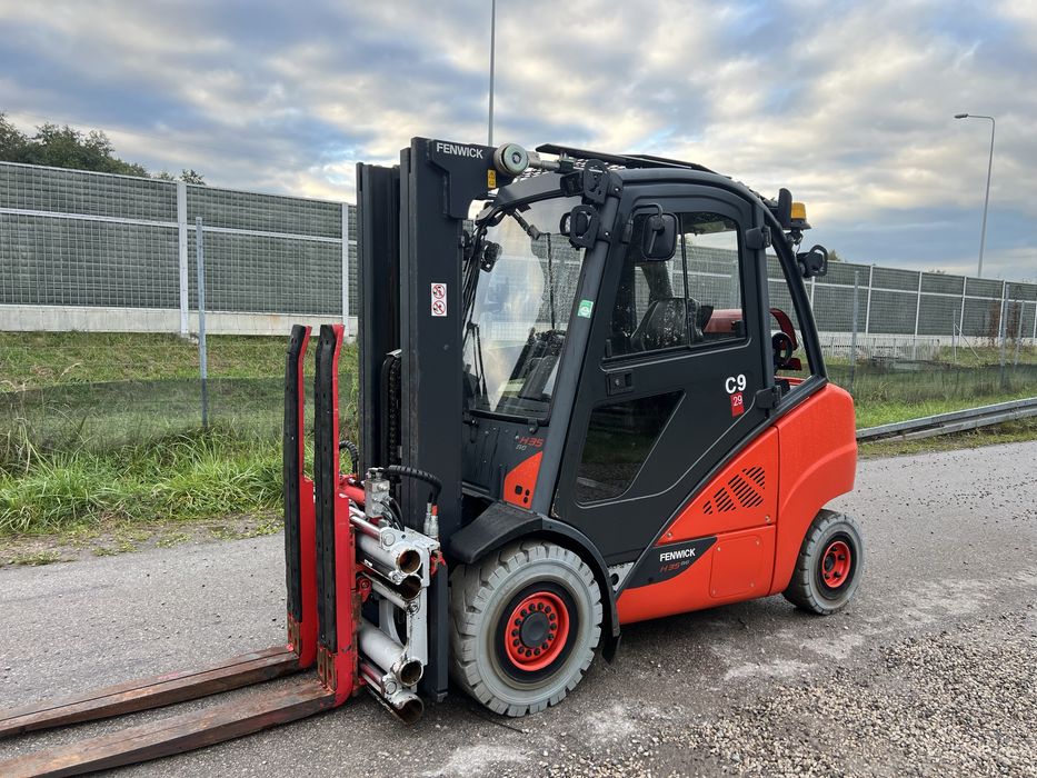 Wózek Widłowy Linde H35T-02 EVo Triplex Kabina Klimatyzacja Pozycjone