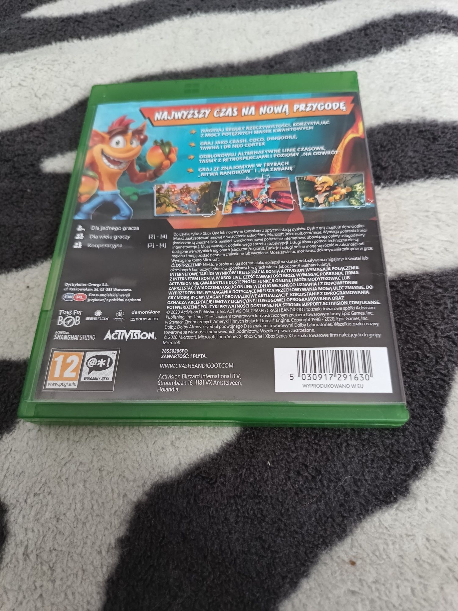 Gra Crash Bandicoot 4 Najwyższy Czas Xbox One /Series X