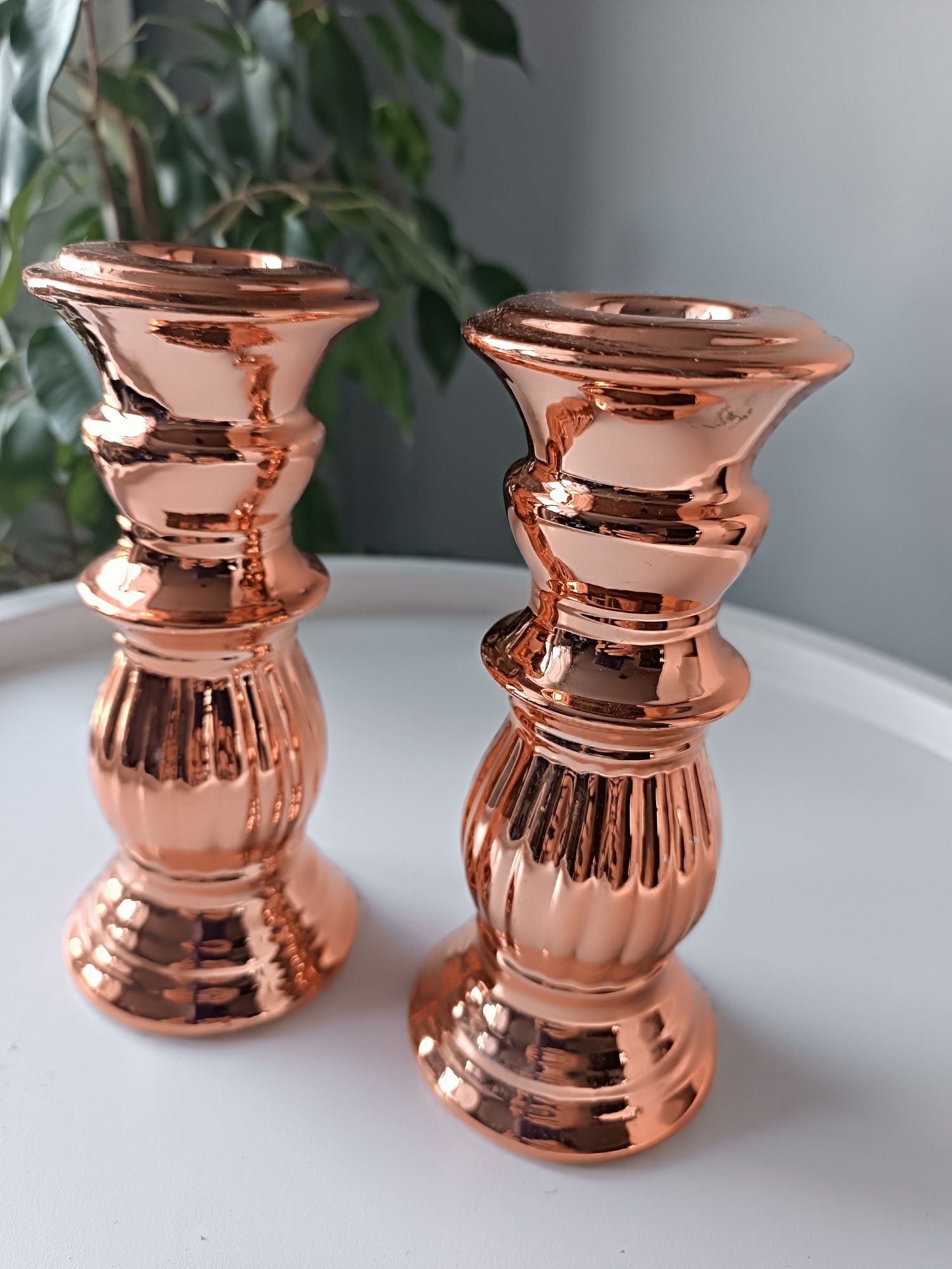Dekoracje świecznik szklany porcelana szkatułka biżuteria ramka ozdoby