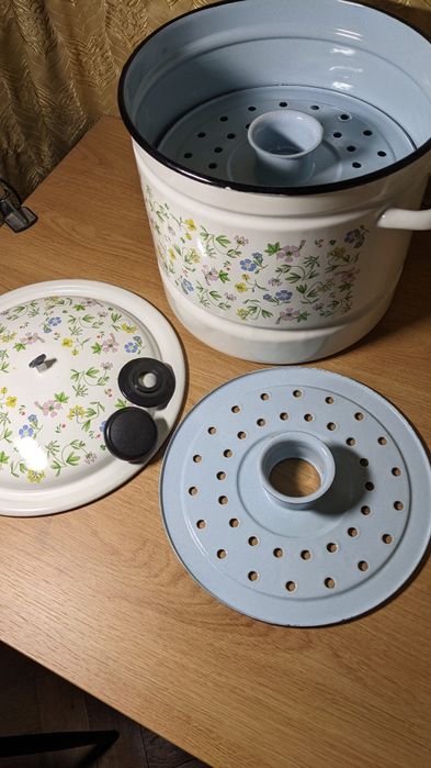 Мантоварка эмалированная б/у, 10 л