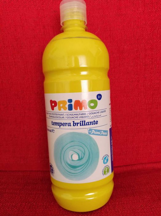 Tinta Guache frasco 1 litro - 5 cores diferentes