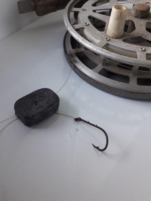 PRL kołowrotek bębnowy nie muchowy a na grunt 12 cm z mocowaniem chak