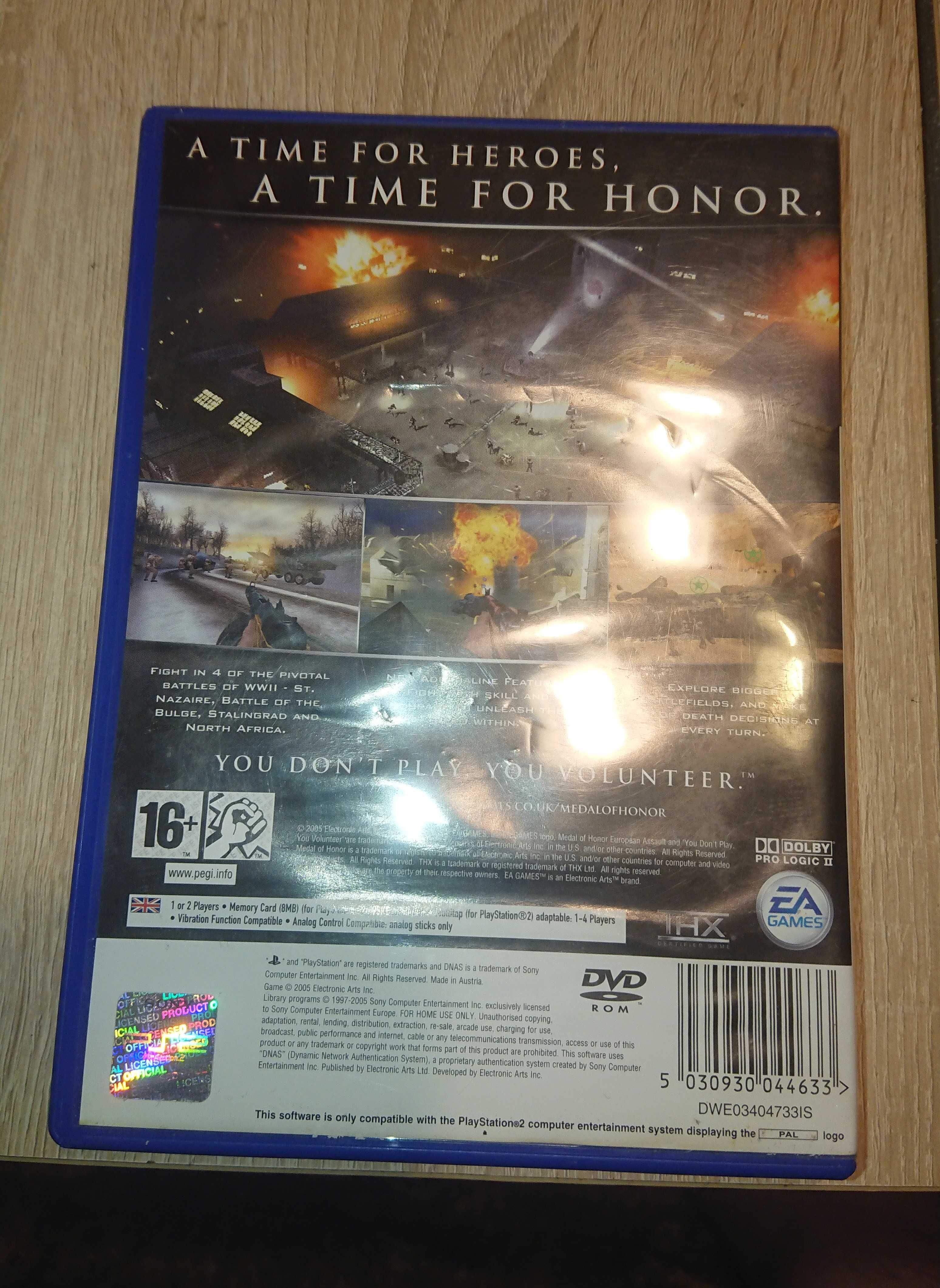 Gra PS2 Medal of Honor European Assault