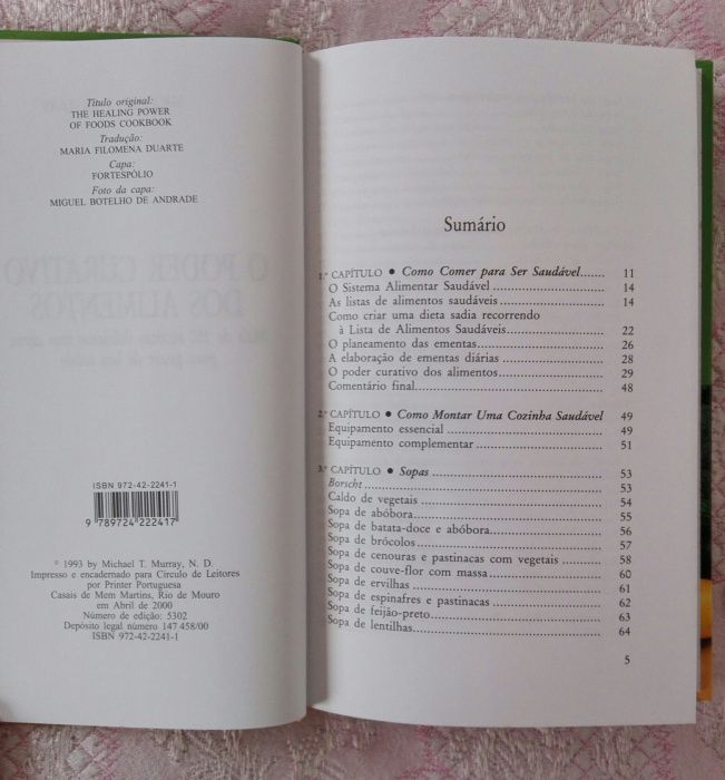 Livro O Poder Curativo Dos Alimentos