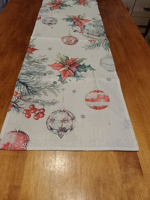 Bieżnik na stół świąteczny 33x184 cm