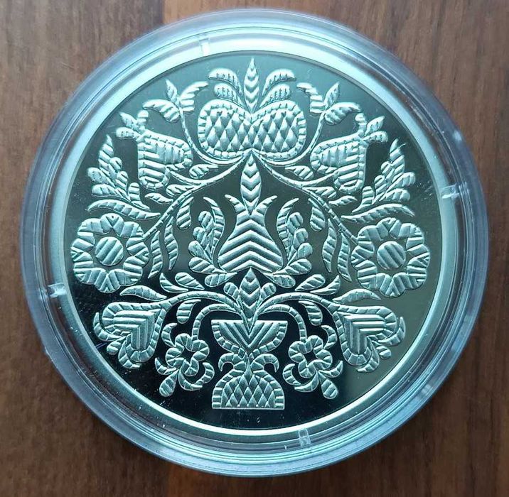 Срібна монета НБУ 10грн "Орьнек - кримськотатарський орнамент",2024 р.