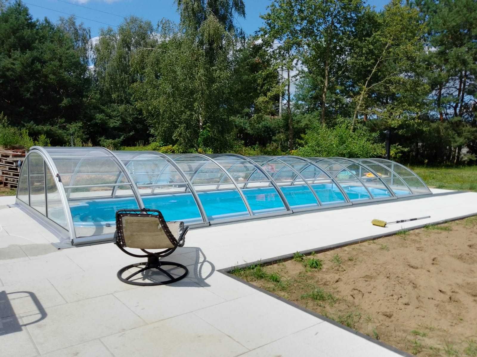 Przykrycie bezpieczne zadaszenie 8,40 x 3,40 x 1,20m lite złożone !