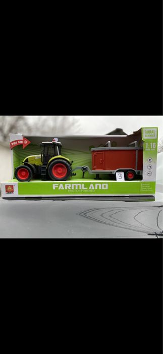 іграшка трактор с причепом