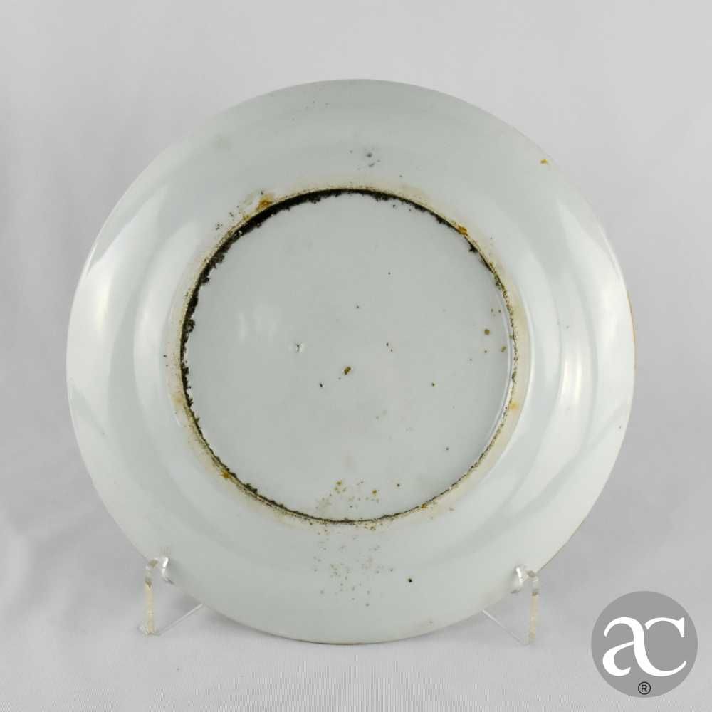 Prato em Porcelana da China decoração Mandarim, séc. XIX