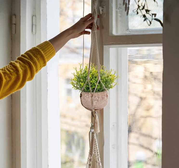 ilauke Zestaw 5 mini sztucznych roślin doniczkowych