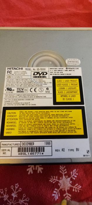 Leitor de DVD Hitachi