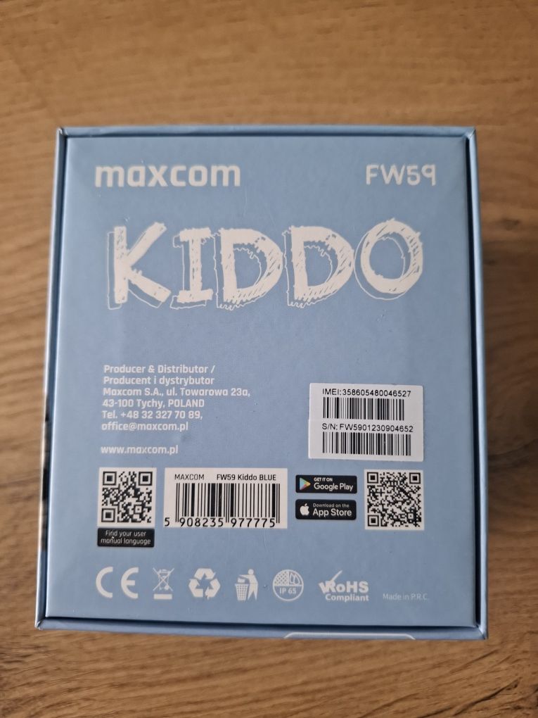 Zegarek Maxxcom Kiddo GPS Karta SIM