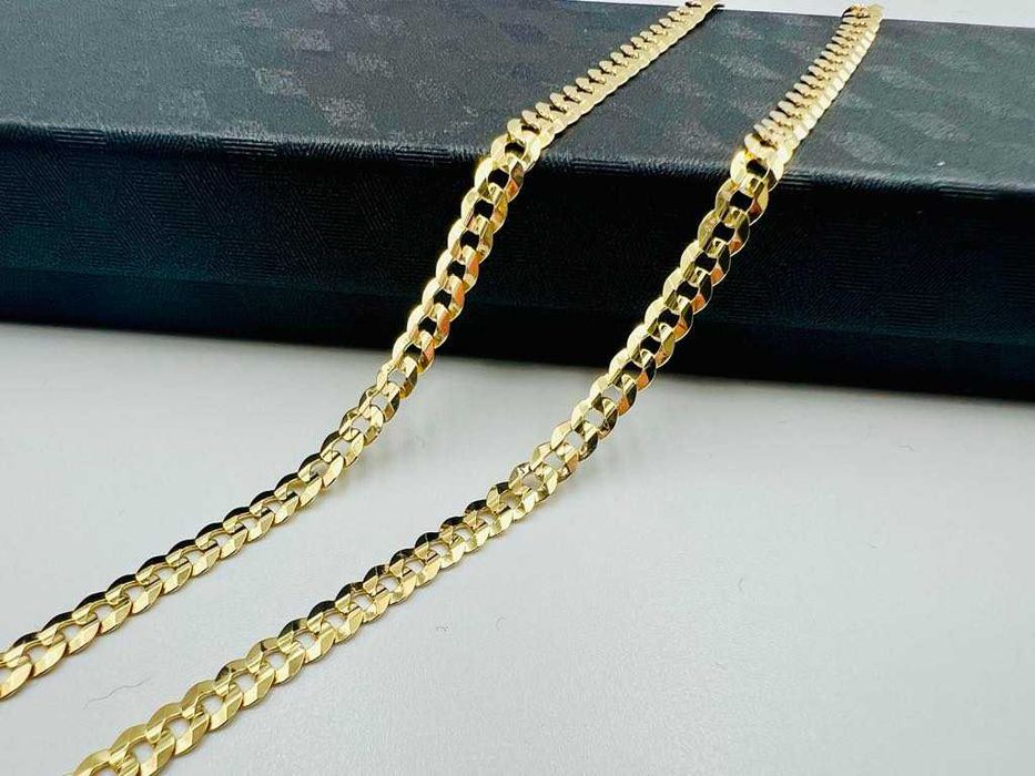 Złoty Łańcuszek Pancerka 585 Cechowany 4,3 mm 55 cm