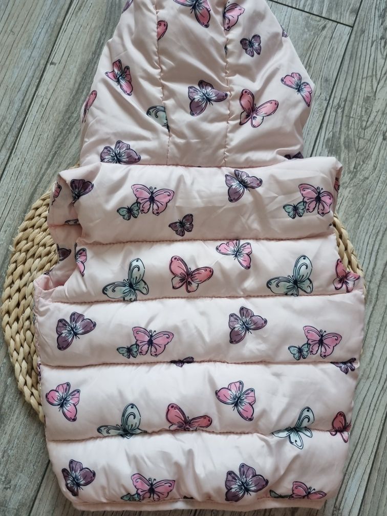 Takko fashion kamizelka bezrękawnik pikowana motylki 86
