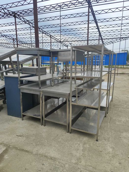 Столы, мойки, стеллажи, зонты из нержавеющей стали