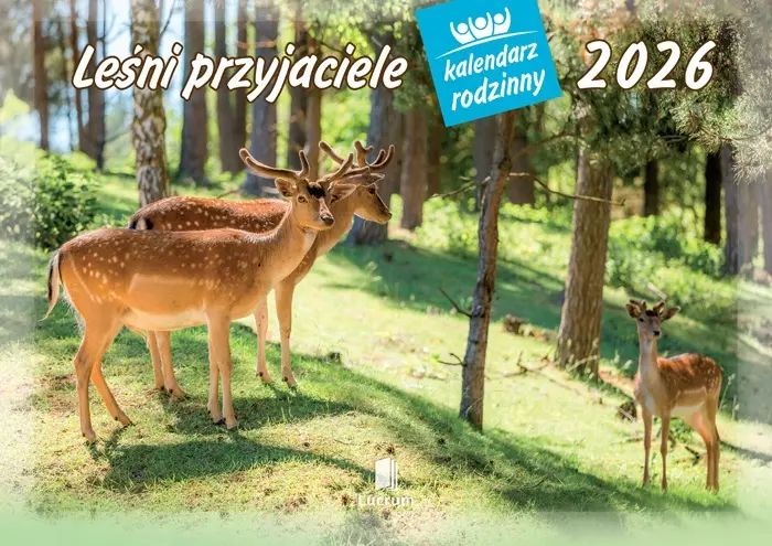 Kalendarz 2026 rodzinny Leśni przyjaciele. Lucrum