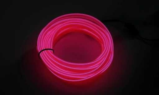 Światłowód EL WIRE LED Taśma Ambient 3M Różowy