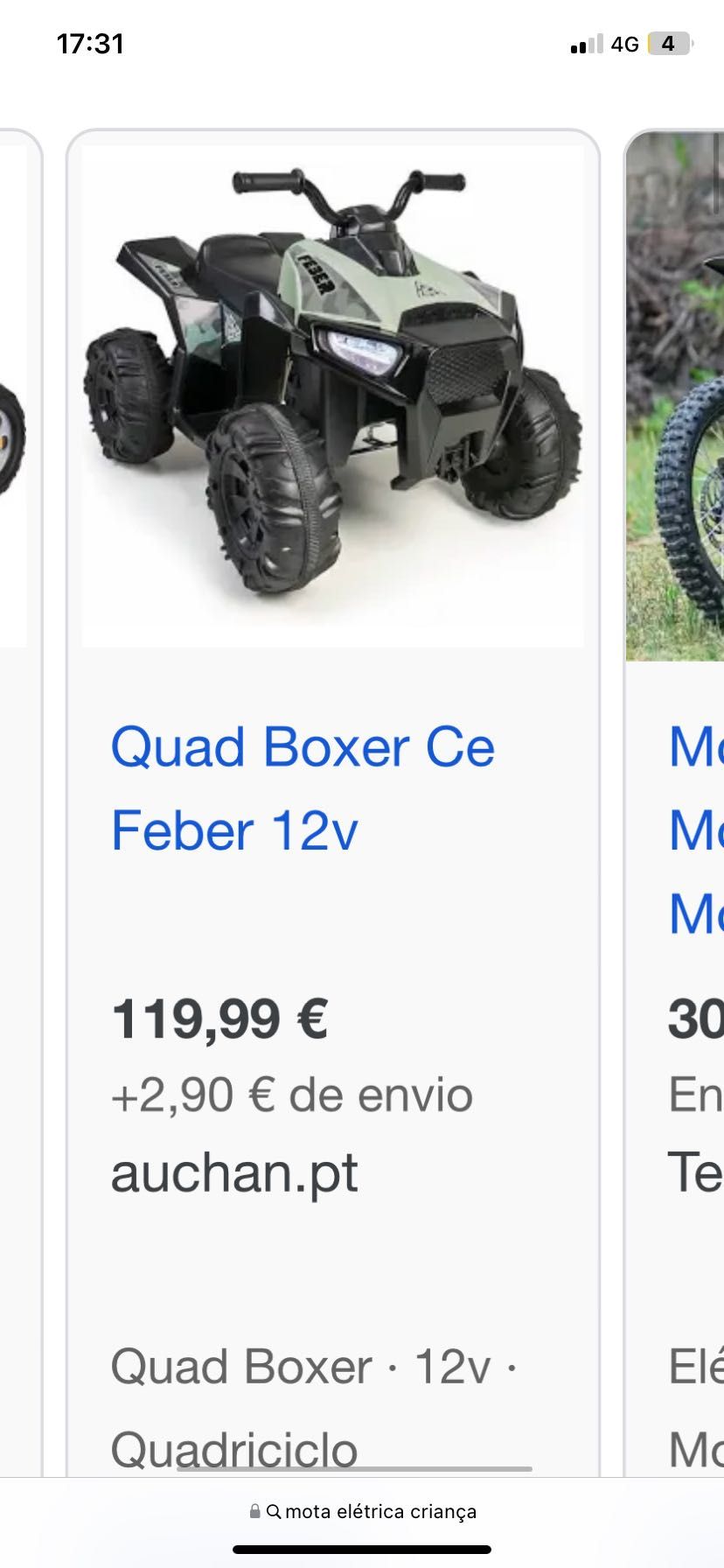 Mota elétrica criança