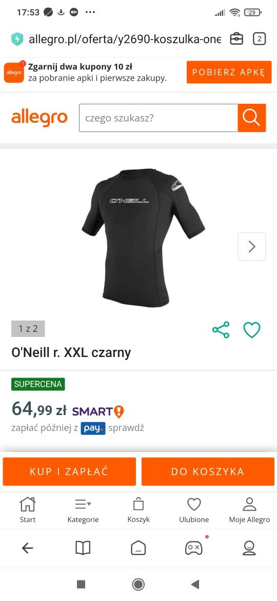 O'Neill r. XL czarny