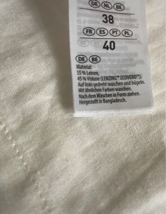 Luzne szerokie lniane spodnie z kieszeniami L 40 nowe
