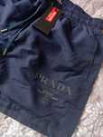 Krótkie spodenki, szorty z siatką PRADA Milano, granatowe rozmiar XL