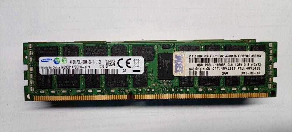 PC3L-10600R Memory 8GB 1333MHz64354194945153122