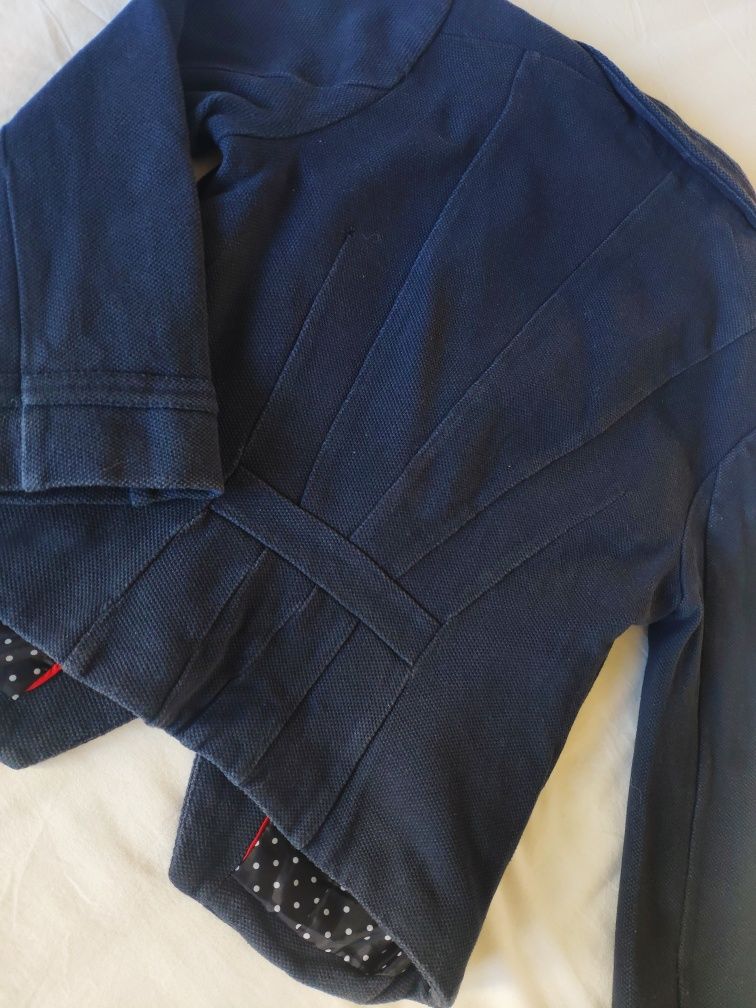Żakiet marynarka H&M granatowa 38