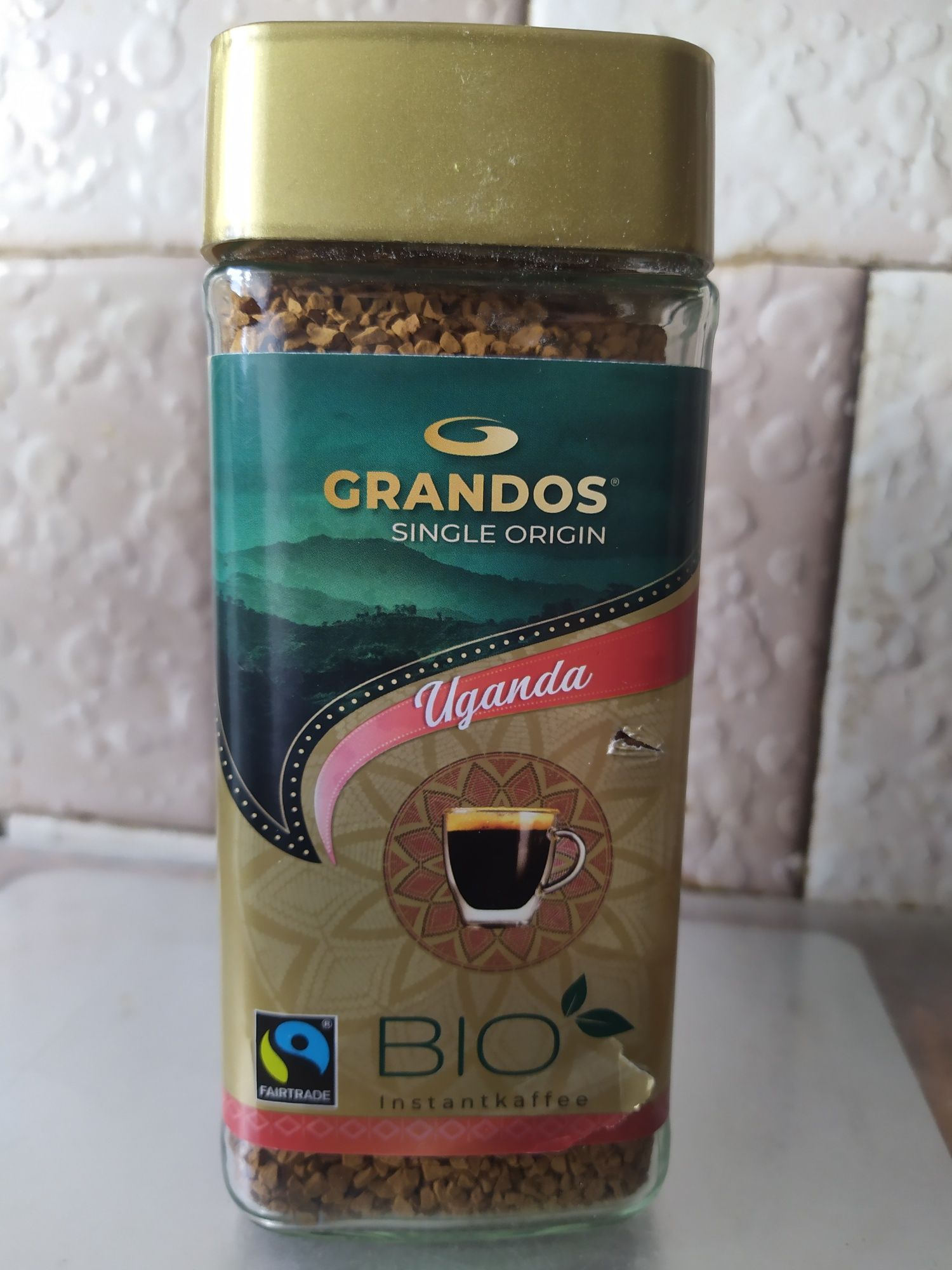 Розчинна кава Grandos Singlе Origin Bio Uganda 100 гр