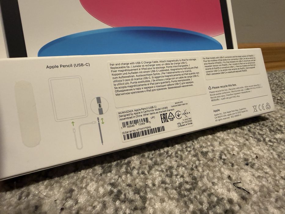 Apple iPad 10.9” 10. generacji, 64 GB Wi-Fi + Apple Pencil 1 USB-C