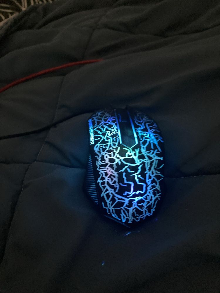 Rato ótico Gaming com leds RGB