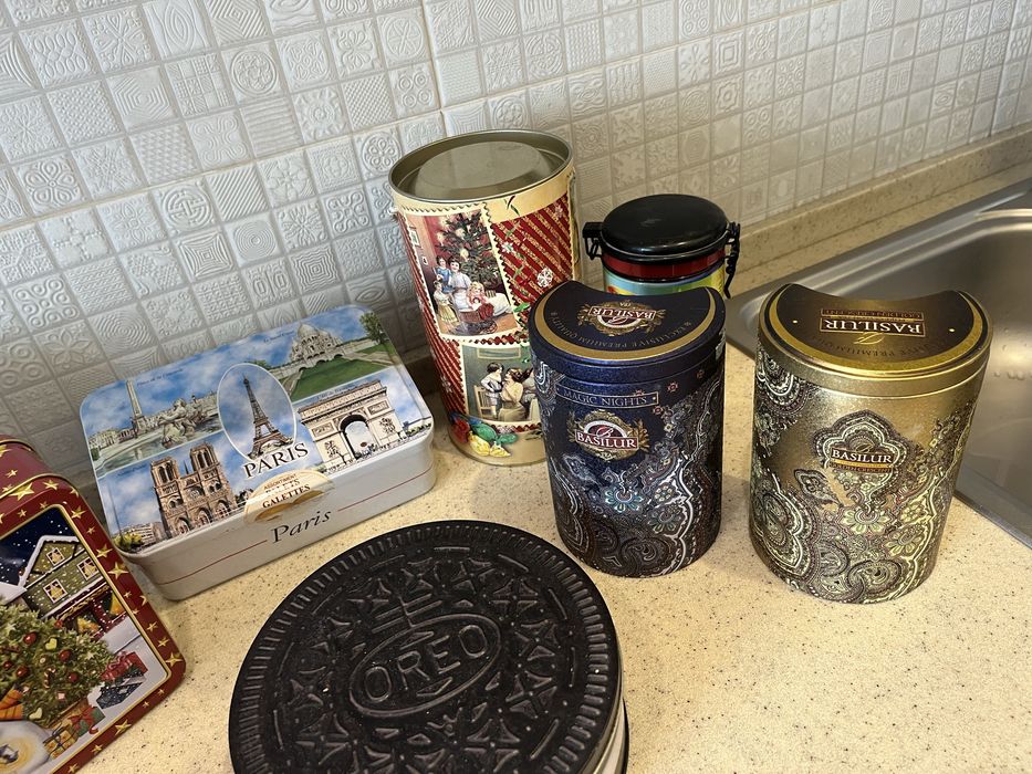 Жестяні банки коробки для зберігання