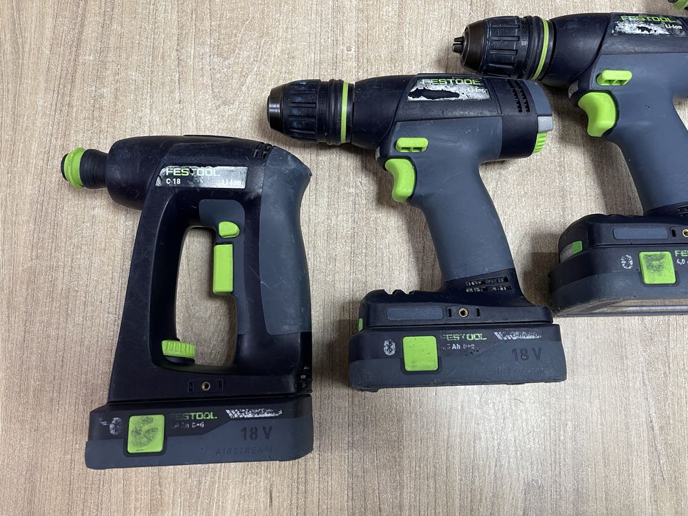 Festool T18+3, Festool C18 / безщіткові шуруповерти Фестул