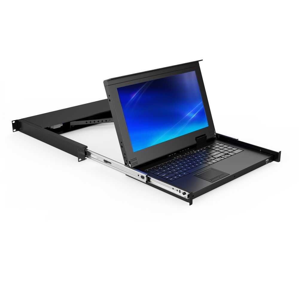 Konsola KVM VGA LCD 8 portów + monitor 15,6 cala