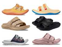 Тапочки слайдеры резиновые Hoka Ora Luxe оригинал разные цвета сланцы