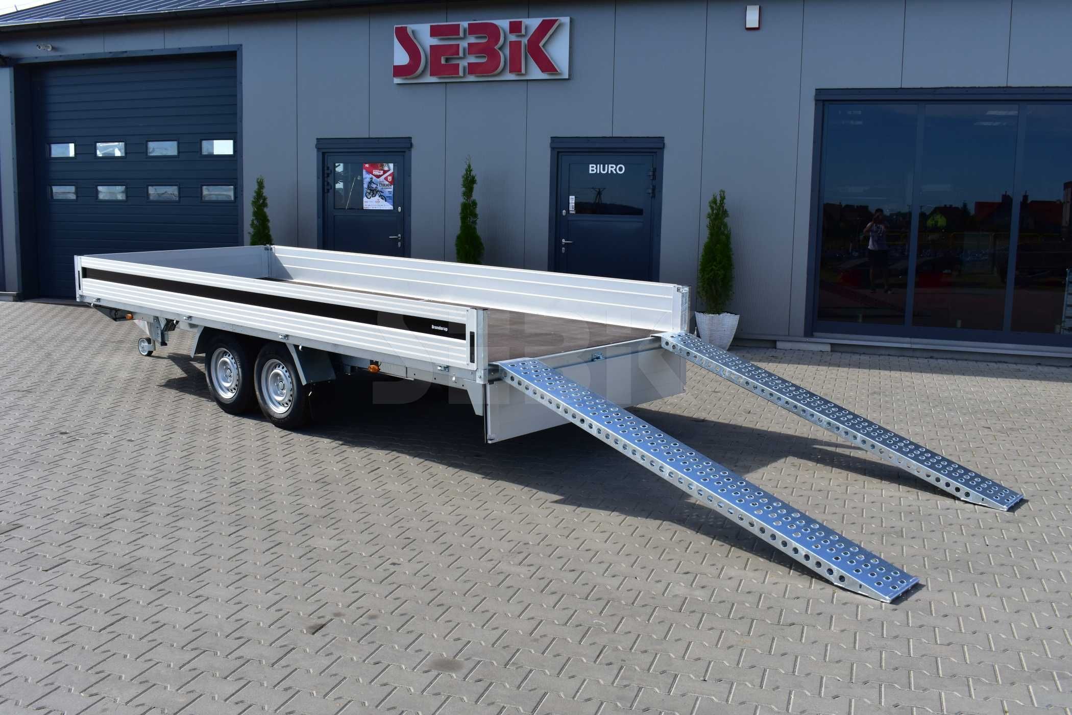 PRZYCZEPA TOWAROWA Brenderup 5325 burty ALU 2000kg platforma 325x180