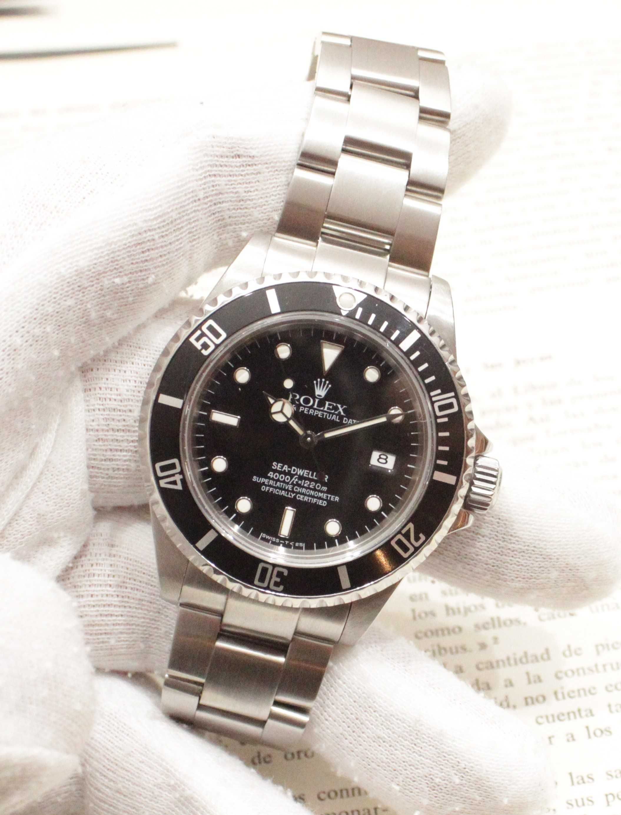 Rolex Sea-Dweller 16600 Relógio Profissional Mergulho Automático