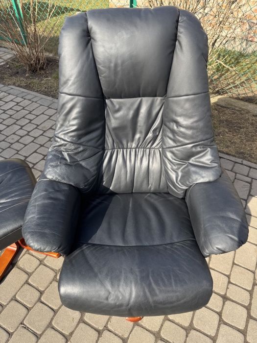 Крісло реклайнер з пуфом (0079) крісло для відпочинку