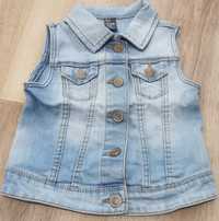 Bezrękawnik kamizelka ZARA kids r. 98 jeansowa