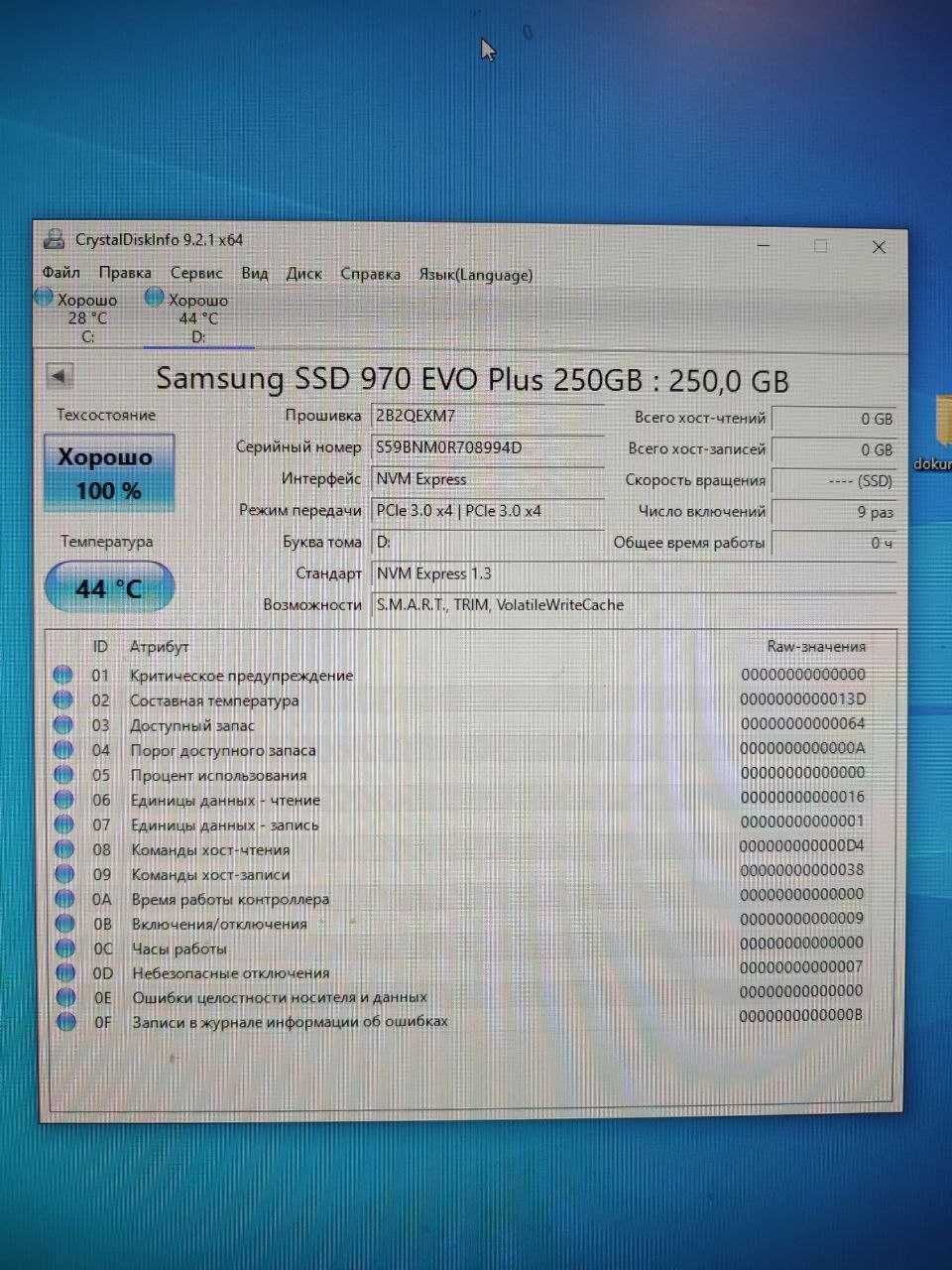 SSD накопичувач Samsung 970 EVO Plus 250 GB