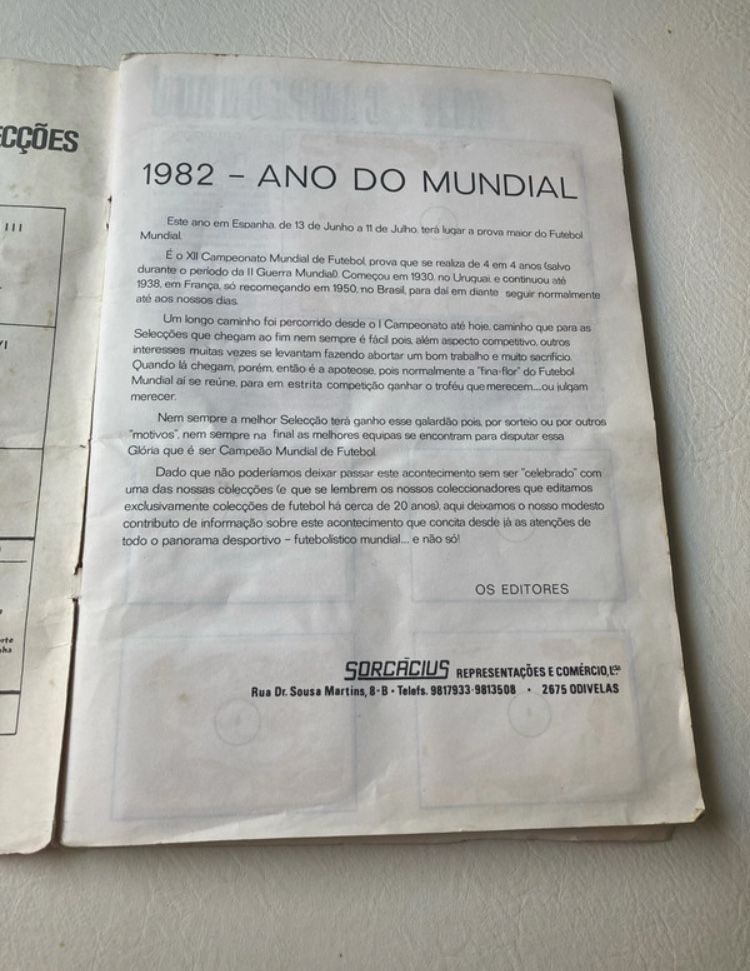 Album do mundial de 1982