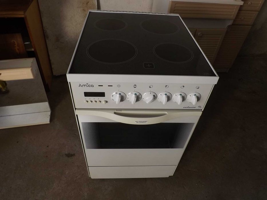 Kuchenka elektryczna NOWA kuchnia Amica Exclusive 7e płyta ceramiczna