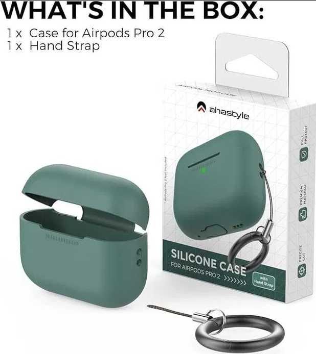ETUI na AirPods Pro 2 silikonowe zielone NOWE a067