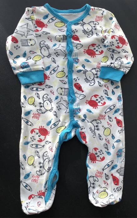 Pajacyk piżamka niemowlęca r.74