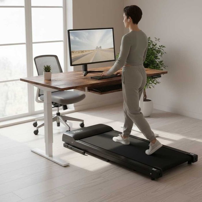 NOWA Domowa Bieżnia Składana Elektryczna Do Treningu Pod Biurko OKAZJA