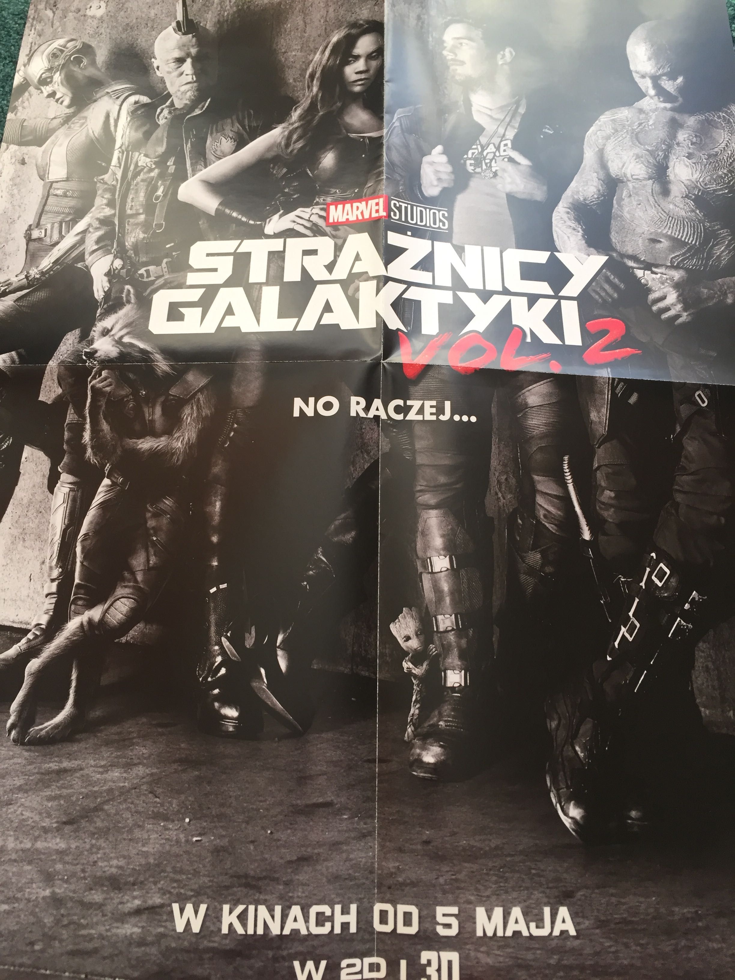 Plakat Strażnicy Galaktyki vol 2 Marvel studios jednostronny unikat