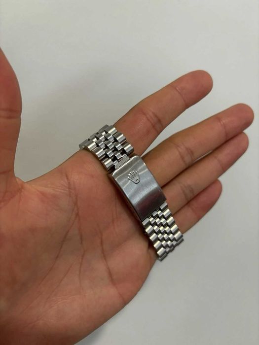 Rolex Datejust 1603 em aço inoxidável, 36 mm, mostrador prateado