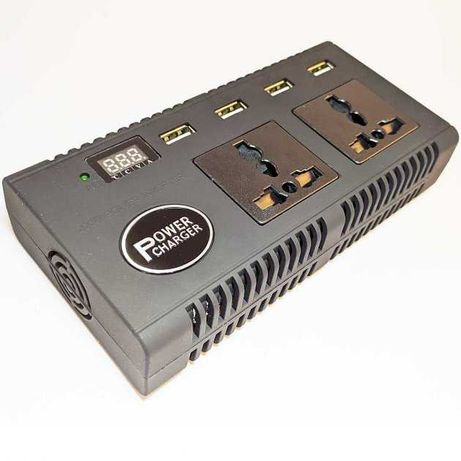 Автомобильный инвертор  200W преобразователь 12-24V - 220V с USB