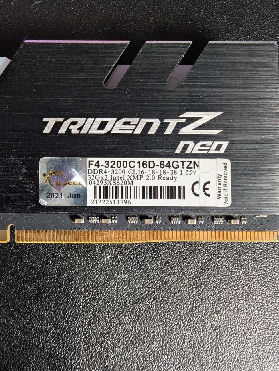 G.SKILL Trident Z Neo 2×32 GB DDR4-3200 CL16 XMP RGB