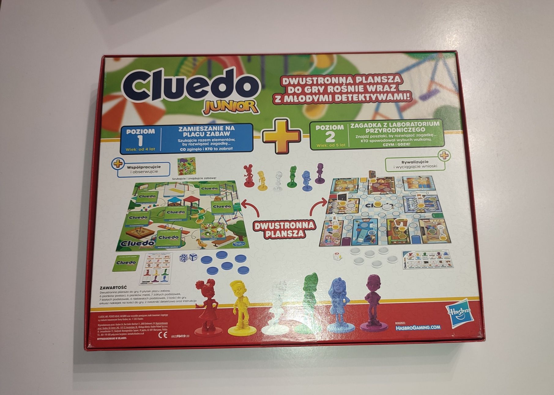 NOWA gra Cluedo Junior 2w1 Hasbro