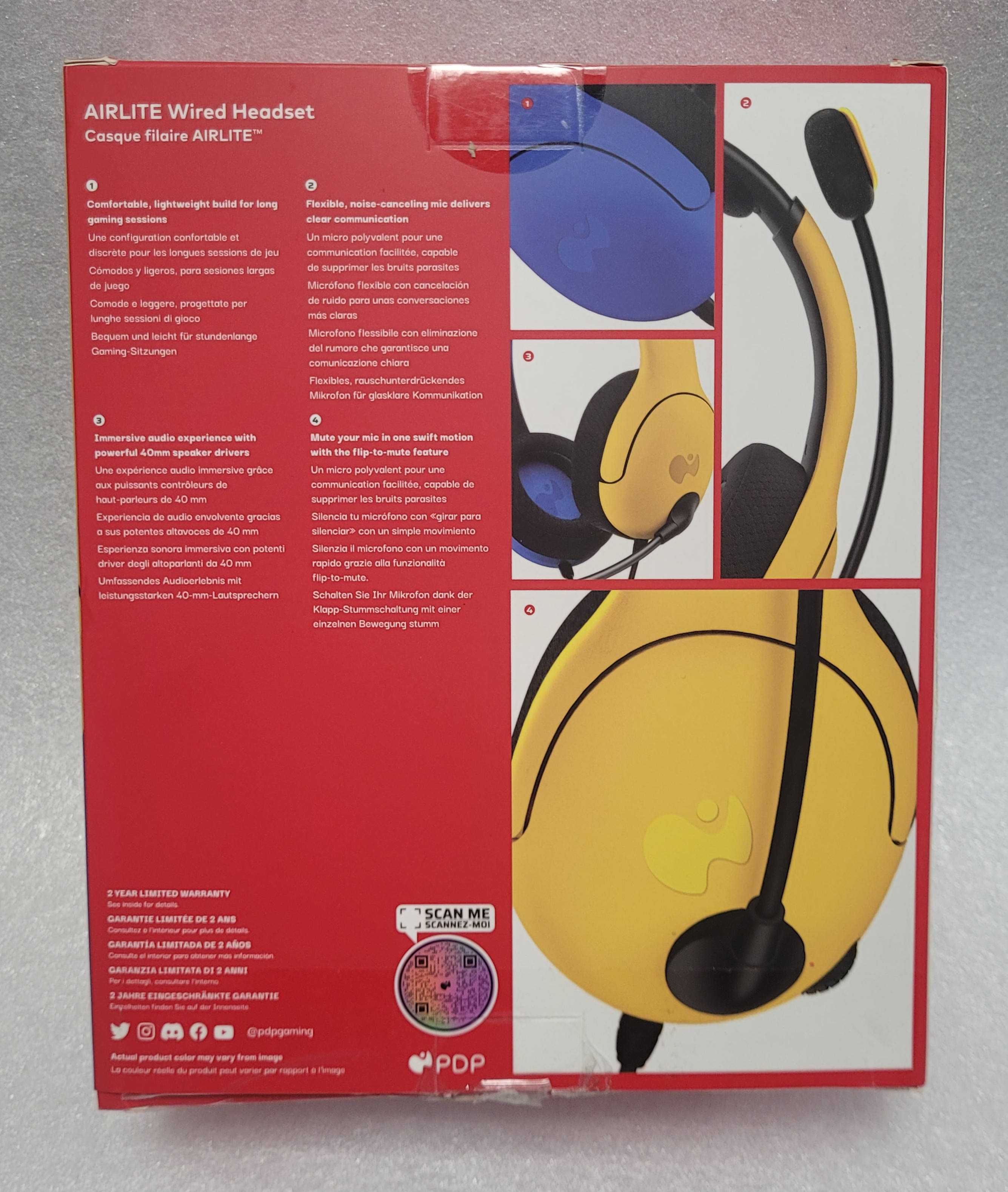 Słuchawki PDP Nintendo Switch Gaming Headset LVL40 Mikrofon Pudełko